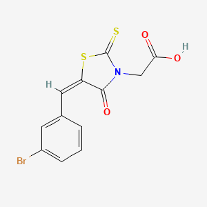 [(5E)-5-(3-bromobenzylidene)-4-oxo-2-thioxo-1,3-thiazolidin-3-yl]acetic acid