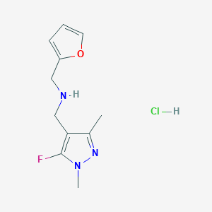 1-(5-fluoro-1,3-dimethyl-1H-pyrazol-4-yl)-N-(2-furylmethyl)methanamine