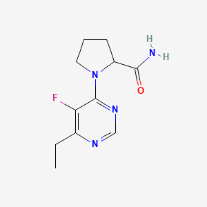 1-(6-Ethyl-5-fluoropyrimidin-4-yl)pyrrolidine-2-carboxamide