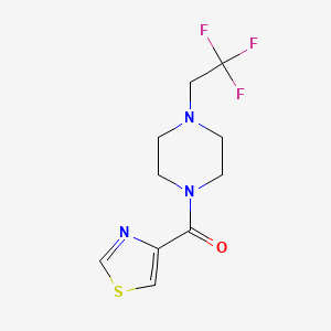 1-(1,3-Thiazole-4-carbonyl)-4-(2,2,2-trifluoroethyl)piperazine