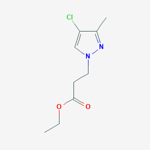 Ethyl 3-(4-chloro-3-methyl-1H-pyrazol-1-yl)propanoate