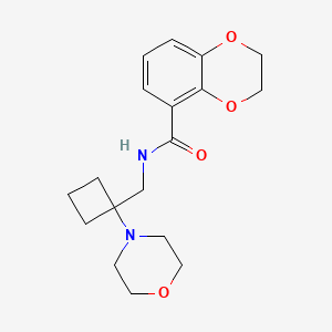 N-{[1-(morpholin-4-yl)cyclobutyl]methyl}-2,3-dihydro-1,4-benzodioxine-5-carboxamide