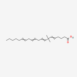molecular formula C22H36O2 B1222689 7,7-Dimethylicosa-5,8,11,14-tetraenoic acid 