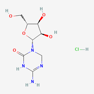 molecular formula C8H15ClN4O5 B1222690 5,6-Dihydro-5-azacytidine hydrochloride CAS No. 62402-31-7
