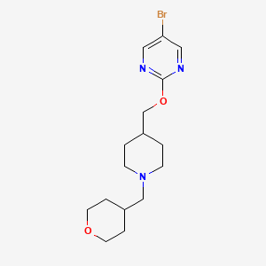 5-Bromo-2-({1-[(oxan-4-yl)methyl]piperidin-4-yl}methoxy)pyrimidine