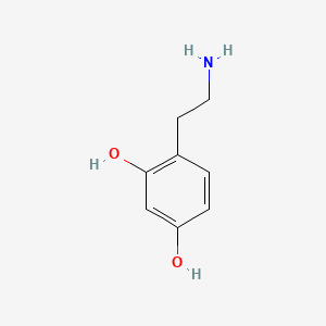molecular formula C8H11NO2 B1222692 4-(2-Aminoethyl)benzene-1,3-diol CAS No. 2039-62-5