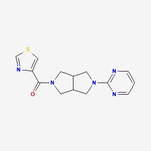 2-[5-(1,3-Thiazole-4-carbonyl)-octahydropyrrolo[3,4-c]pyrrol-2-yl]pyrimidine