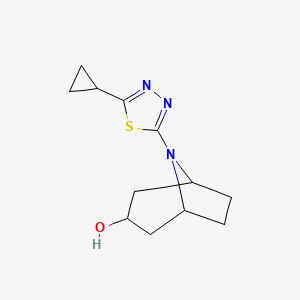 8-(5-Cyclopropyl-1,3,4-thiadiazol-2-yl)-8-azabicyclo[3.2.1]octan-3-ol