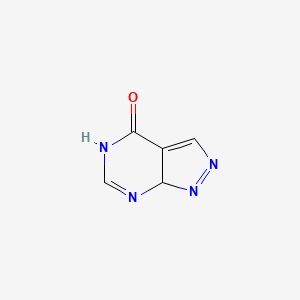 molecular formula C5H4N4O B12226944 4H-Pyrazolo[3,4-d]pyrimidin-4-one, 1,5-dihydro-, radical ion(1+) 