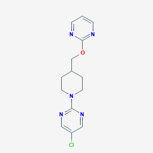 5-Chloro-2-{4-[(pyrimidin-2-yloxy)methyl]piperidin-1-yl}pyrimidine