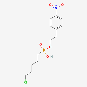 molecular formula C13H19ClNO5P B1222695 4-Nitrophenylethyl 5-chloropentylphosphonate CAS No. 3317-59-7
