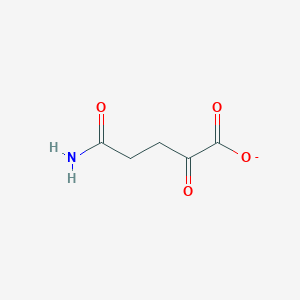 molecular formula C5H6NO4- B1222696 2-Oxoglutaramate 