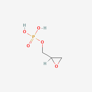 molecular formula C3H7O5P B1222697 Oxiran-2-ylmethyl dihydrogen phosphate CAS No. 23815-70-5