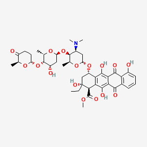 molecular formula C42H53NO16 B1222698 Epelmycin E CAS No. 76264-93-2