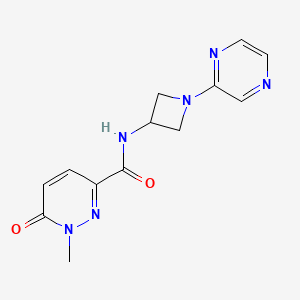 1-methyl-6-oxo-N-[1-(pyrazin-2-yl)azetidin-3-yl]-1,6-dihydropyridazine-3-carboxamide