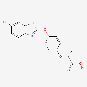 molecular formula C16H12ClNO4S B1222702 Fenthiaprop CAS No. 73519-50-3