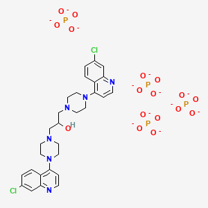 molecular formula C29H32Cl2N6O17P4-12 B1222703 Hydroxypiperaquine CAS No. 74351-60-3