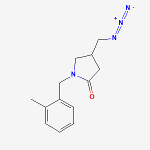 4-(Azidomethyl)-1-[(2-methylphenyl)methyl]pyrrolidin-2-one