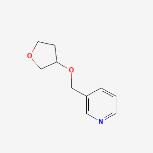 3-[(Oxolan-3-yloxy)methyl]pyridine