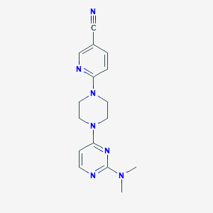 6-{4-[2-(Dimethylamino)pyrimidin-4-yl]piperazin-1-yl}pyridine-3-carbonitrile