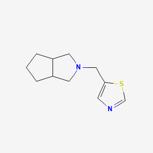 molecular formula C11H16N2S B12227085 5-({Octahydrocyclopenta[c]pyrrol-2-yl}methyl)-1,3-thiazole 