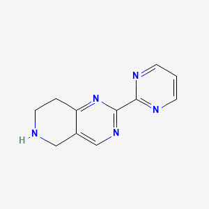 molecular formula C11H11N5 B12227104 2-(2-Pyrimidinyl)-5,6,7,8-tetrahydropyrido[4,3-d]pyrimidine 