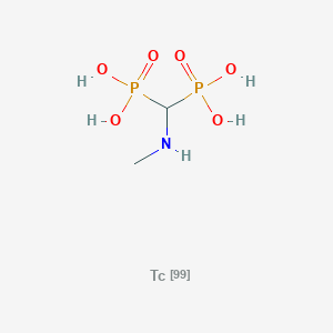 B1222717 Technetium N-(methylamino)methylene diphosphonate CAS No. 66225-82-9