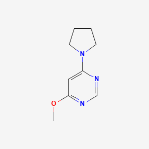 molecular formula C9H13N3O B12227171 4-Methoxy-6-(pyrrolidin-1-yl)pyrimidine 