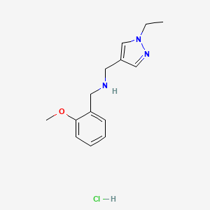 1-(1-ethyl-1H-pyrazol-4-yl)-N-(2-methoxybenzyl)methanamine