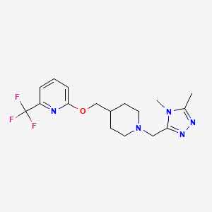 2-({1-[(4,5-dimethyl-4H-1,2,4-triazol-3-yl)methyl]piperidin-4-yl}methoxy)-6-(trifluoromethyl)pyridine