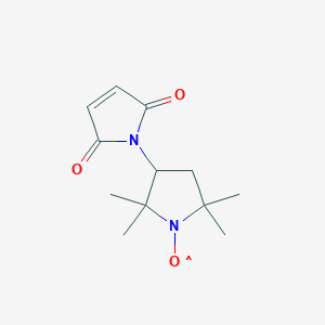 molecular formula C12H17N2O3 B1222724 3-马来酰亚胺-2,2,5,5-四甲基-1-吡咯烷氧基 CAS No. 5389-27-5