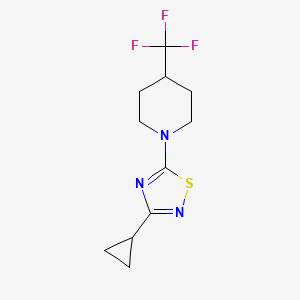 1-(3-Cyclopropyl-1,2,4-thiadiazol-5-yl)-4-(trifluoromethyl)piperidine