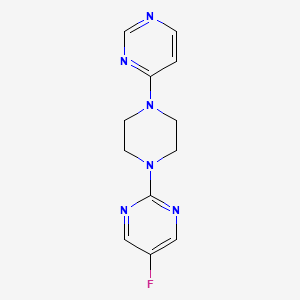 5-Fluoro-2-[4-(pyrimidin-4-yl)piperazin-1-yl]pyrimidine