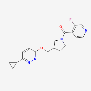 3-Cyclopropyl-6-{[1-(3-fluoropyridine-4-carbonyl)pyrrolidin-3-yl]methoxy}pyridazine