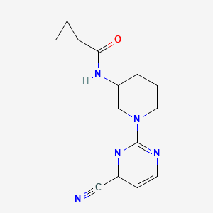 N-[1-(4-cyanopyrimidin-2-yl)piperidin-3-yl]cyclopropanecarboxamide