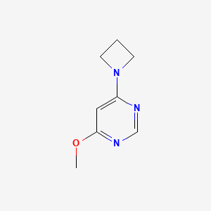 molecular formula C8H11N3O B12227273 4-(Azetidin-1-yl)-6-methoxypyrimidine 