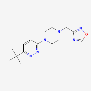 3-Tert-butyl-6-{4-[(1,2,4-oxadiazol-3-yl)methyl]piperazin-1-yl}pyridazine