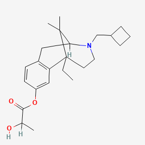 B1222730 Cogazocine lactate CAS No. 76283-00-6