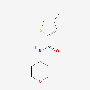 4-methyl-N-(oxan-4-yl)thiophene-2-carboxamide