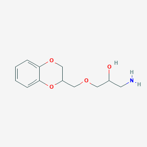 molecular formula C12H17NO4 B12227313 1-Amino-3-(2,3-dihydro-benzo[1,4]dioxin-2-ylmethoxy)-propan-2-OL 