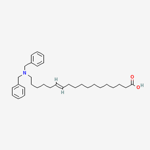 molecular formula C32H47NO2 B12227317 18-(Dibenzylamino)-12-octadecenoic acid 