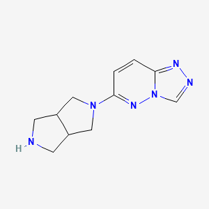 molecular formula C11H14N6 B12227342 2-{[1,2,4]Triazolo[4,3-b]pyridazin-6-yl}-octahydropyrrolo[3,4-c]pyrrole 