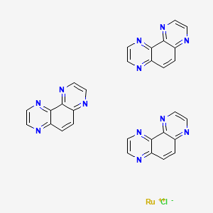 molecular formula C30H18ClN12Ru+ B1222736 Ruthenium-tris-1,4,5,8-tetraazaphenanthrene CAS No. 88181-59-3