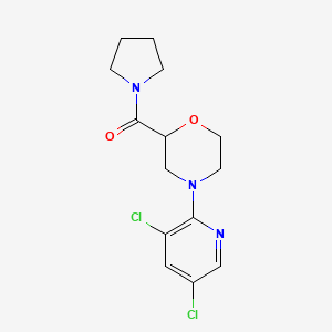 4-(3,5-Dichloropyridin-2-yl)-2-(pyrrolidine-1-carbonyl)morpholine