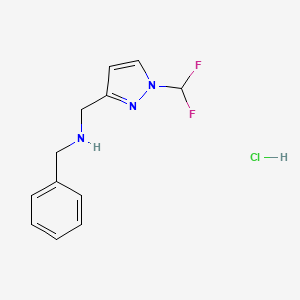 benzyl{[1-(difluoromethyl)-1H-pyrazol-3-yl]methyl}amine