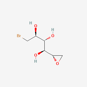molecular formula C6H11BrO4 B1222743 Galactitol, 5,6-anhydro-1-bromo-1-deoxy- CAS No. 70791-26-3