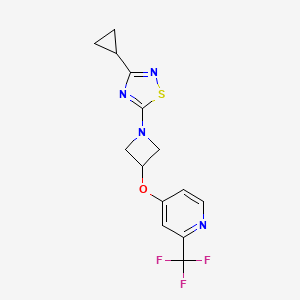 4-{[1-(3-Cyclopropyl-1,2,4-thiadiazol-5-yl)azetidin-3-yl]oxy}-2-(trifluoromethyl)pyridine