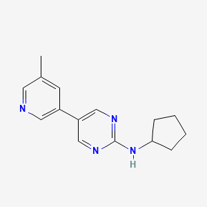 N-cyclopentyl-5-(5-methylpyridin-3-yl)pyrimidin-2-amine