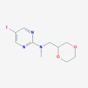 N-[(1,4-dioxan-2-yl)methyl]-5-fluoro-N-methylpyrimidin-2-amine