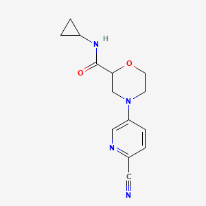 4-(6-cyanopyridin-3-yl)-N-cyclopropylmorpholine-2-carboxamide